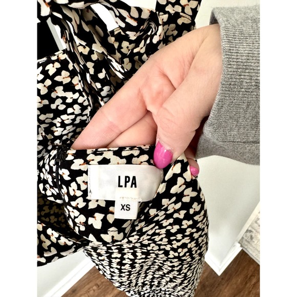 LPA Revolve Brand Mini Black and White Floral Dress - Picture 3 of 5